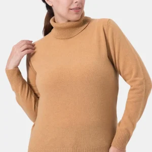 Lenora Dolcevita in lana Beige