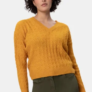 Loren maglia Scollo a V Miele