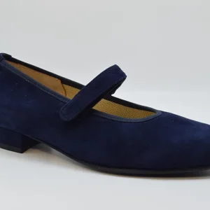 Marro Scarpa Mari Jane Elegante 4903 Camoscio Blu 91