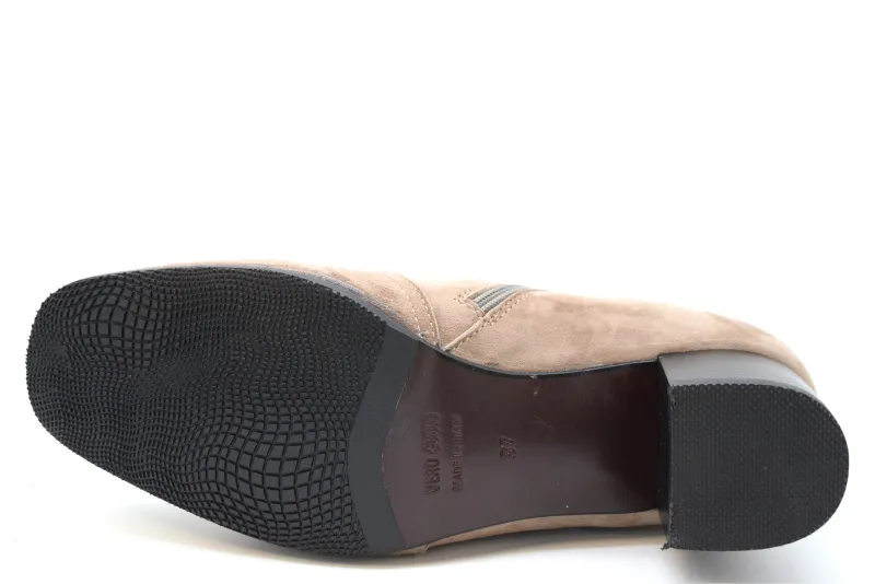 Marro Stivaletto corto borchie forma 70P 5449 Camoscio Acero - immagine 4