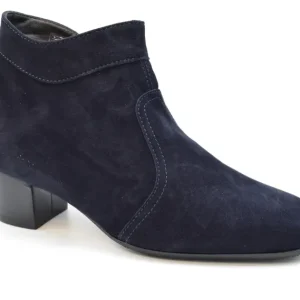 Marro Stivaletto Corto Borchie Forma 70p 5449 Camoscio Blu