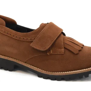 Marro Scarpa Velcro Frangia Guardolo Cuoio 5843 V Cam.76