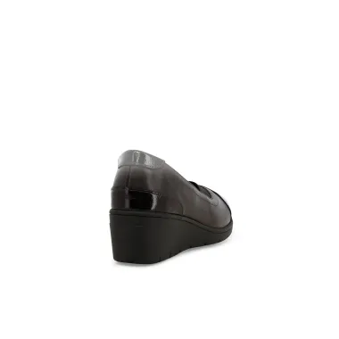 Melluso Mocassino Lavorato Con Elastici E Zeppa K91615Z Lagrein - immagine 3