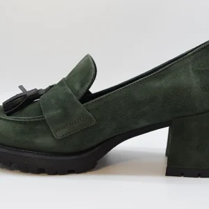Melluso Mocassino Con Tacco E Applicazioni L5256 Nappa Mimetico