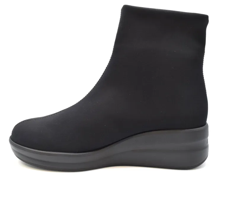 Melluso Stivaletto zeppa 4 in goretex R25628Z Nicole Nero - immagine 3