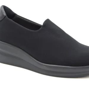 Melluso Slip on in goretex zeppa 5 R25659 Nicole Nero