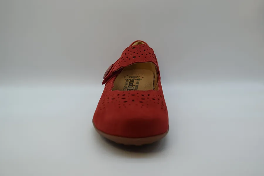Mephisto Ballerina Mobils Con Cinturino FABIENNE Scarlet Buck 6941 - immagine 4