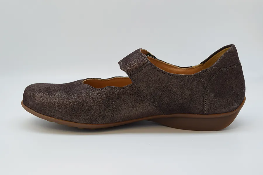 Mephisto Ballerina Con Cinturino Estraibile FLORA Monaco 2758 Brown - immagine 3