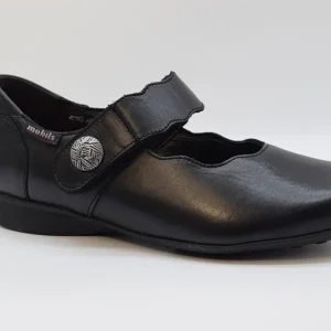 Mephisto Ballerina Con Cinturino Estraibile FLORA Silk 7800 Black