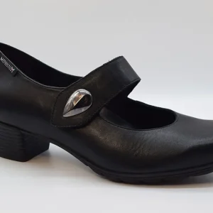 Mephisto Decolte Classico Tacco 30 Con Cinturino ISORA Black Silk 7800