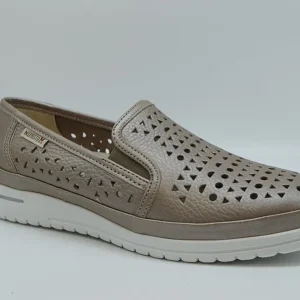 Mephisto Mocassino Accollato Sfoderato Forato JANA PERF Oregon Perl 11325 Pewter