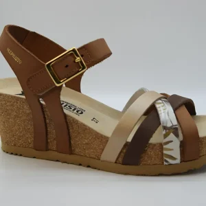 Mephisto Sandalo Cinturini Pianta Regolazione Collo LANNY Sc. 3431n/j.29653/s.3451/27653 Camel