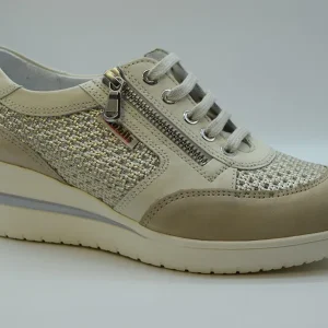 Mephisto Stringata Laserata Zeppa 30 Con Cerniera PRECILIA PERF Buck. 6981n/on.47312/si. 7880 Nude