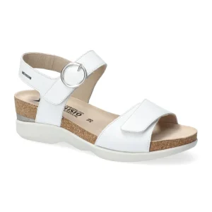 Mephisto Sandalo 2 velcri ORIANA Silk 7830 White