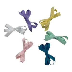 Doppio fiocco gros-grain piccolo pinza