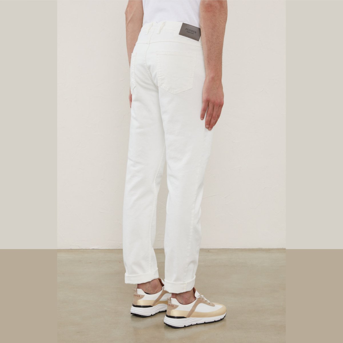 Peserico Denim bianco leggero di cotone - immagine 3