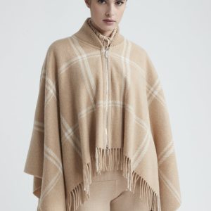 Peserico Poncho in misto lana, cashmere e lurex