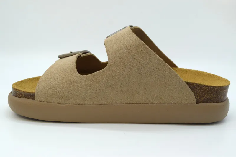 Scholl Ciabatta 2 fasce fibia NOELLE CHUNKY Dark Beige - immagine 3