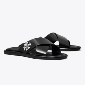 Tory Burch Slider con dettagli – Black