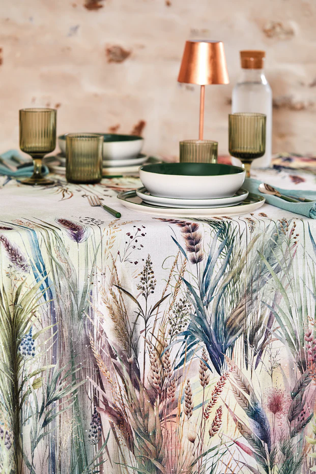 Tovaglia antimacchia Verdi Speziati - Maison Sucree - immagine 3