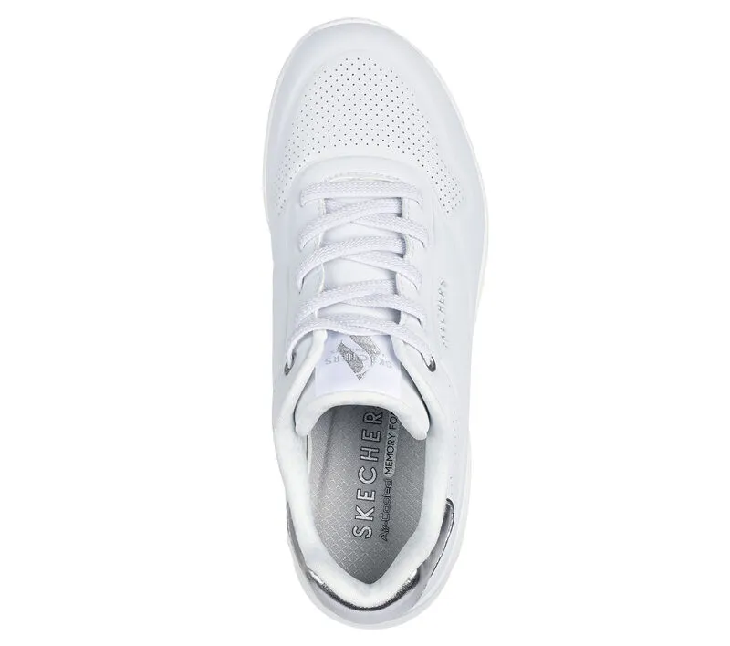 Skechers Sneakers Women Shimmel Away 155196 Wsl White/silver - immagine 3