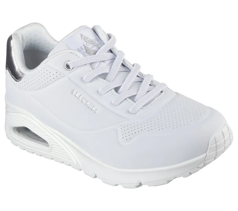 Skechers Sneakers Women Shimmel Away 155196 Wsl White/silver - immagine 5