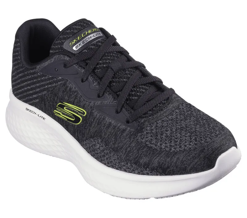 Skechers Sneakers Men Air Cooled Fondo Skech-lite 232598 Bklm Black/lime - immagine 5