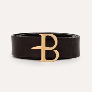Ballantyne cintura in pelle testa di moro
