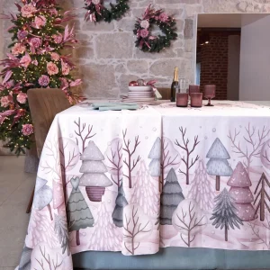 Tovaglia Natalizia Antimacchia - Foresta Incantata