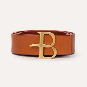 Ballantyne cintura in pelle arancio