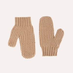 Ballantyne Manopole in panno di lana beige