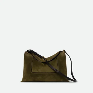 Wandler Penelope Slouch Bag Olive Suede