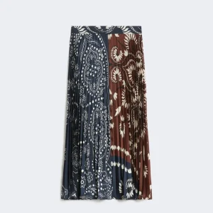 Gonna in twill stampato - CUOIO WEEKEND MAXMARA