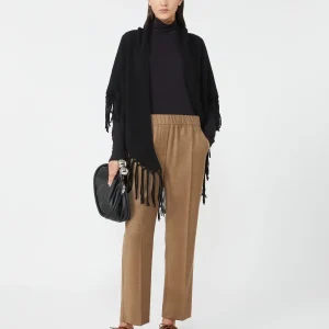 Scialle in lana con frange - NERO WEEKEND MAXMARA