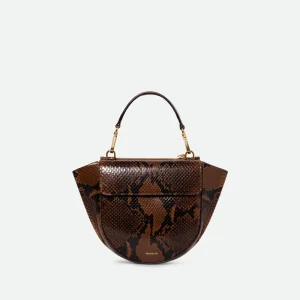 Wandler Hortensia Bag Mini – Brown Pyton