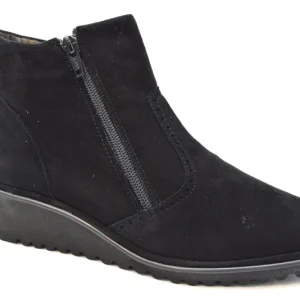 Ziviani Stivaletto Donna 2 Cerniere 1900 ZEPPA Camoscio Nero