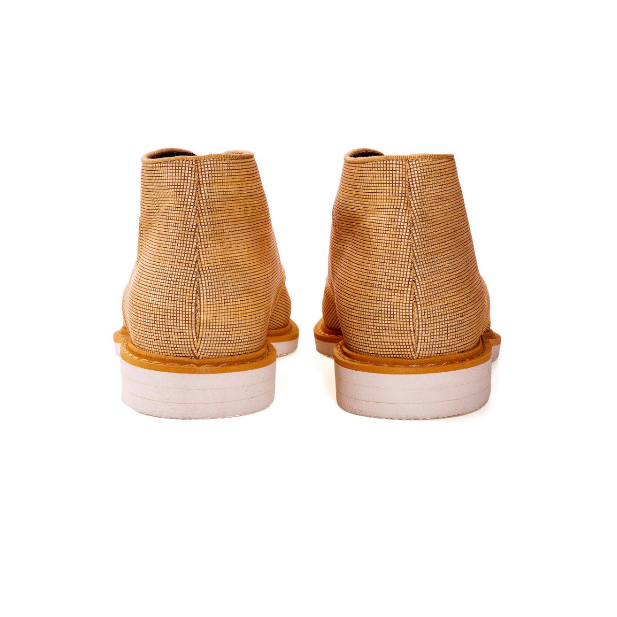 Mod. BRANDO – Scarpe stringate Derby in pelle vegana in legno di ciliegio - immagine 4