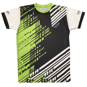 T-shirt padel – Green & White