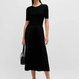 Boss Vestito con maniche a tre quarti e gonna plissé