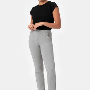 Jenny Fp/s Jogger in maglia grigia con strass