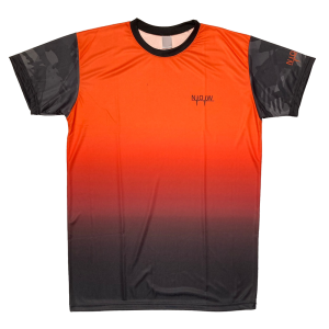 T-shirt padel – Orange & Black