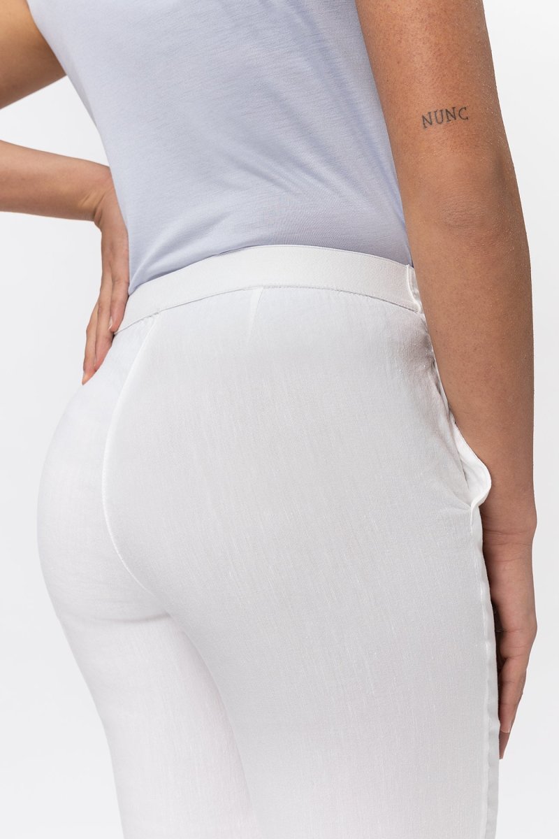 Merci Gax Pantalone di lino viscosa stretch - immagine 3