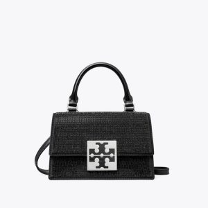 Tory Burch mini bag decorata Bon Bon nero