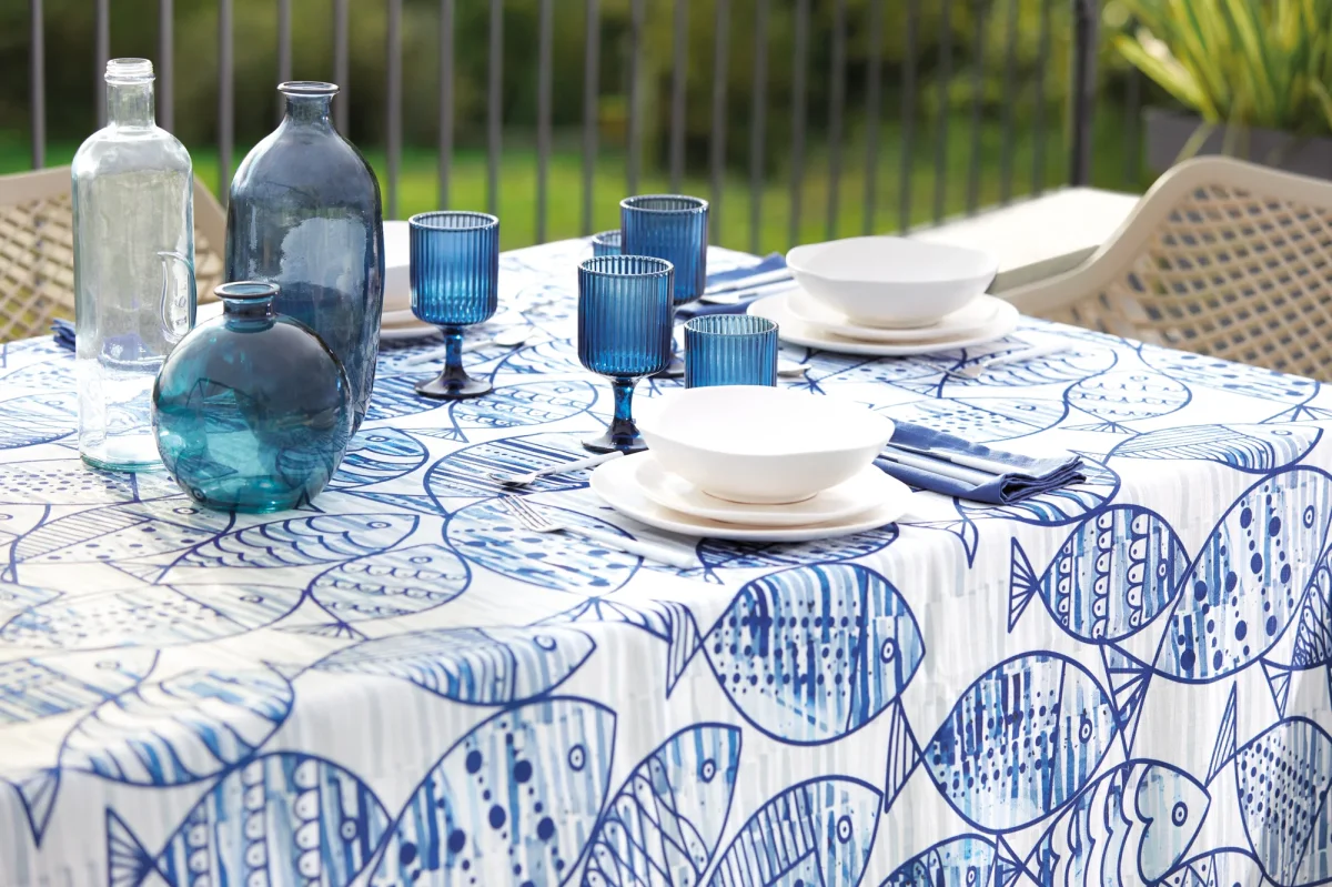 Tovaglia antimacchia Oltremare - Maison Sucree - immagine 5