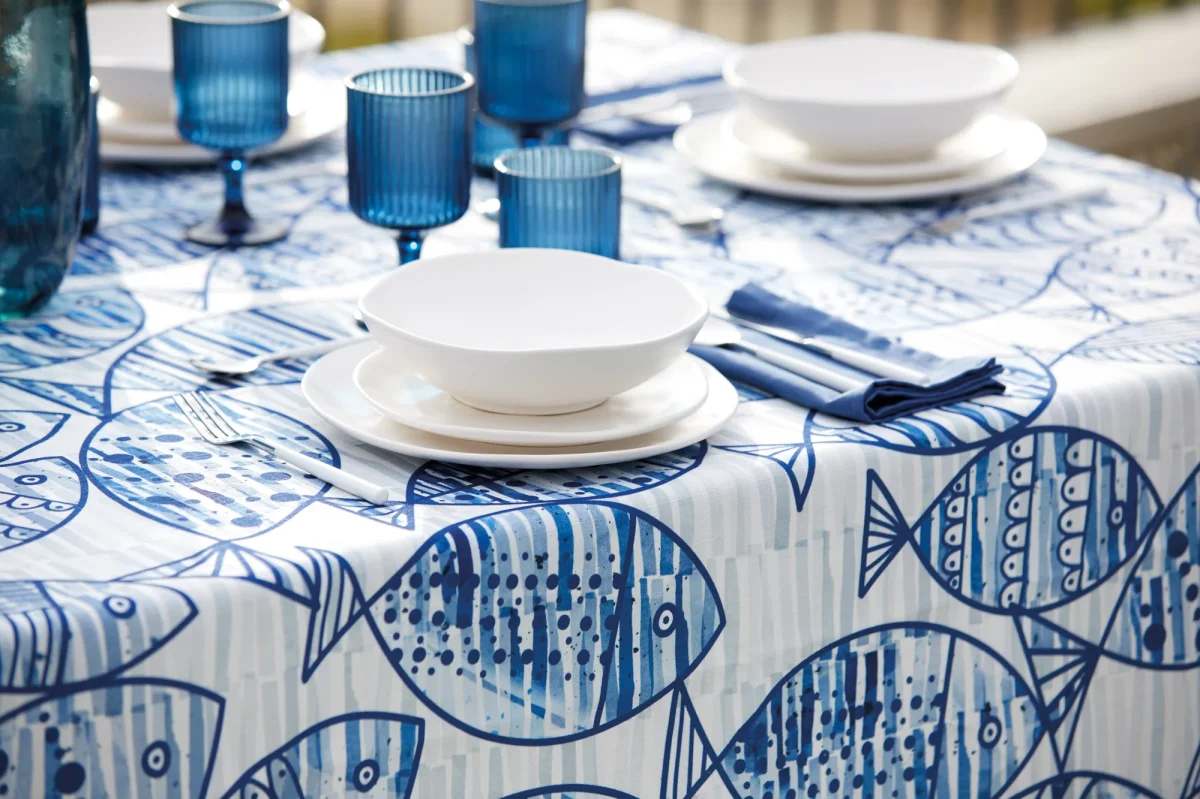 Tovaglia antimacchia Oltremare - Maison Sucree - immagine 3