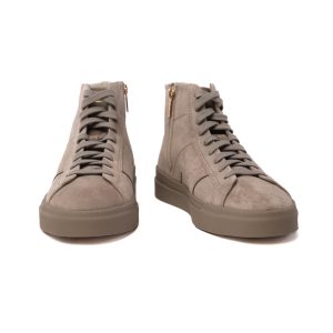 Santoni Double Buckle Sneaker alta in pelle