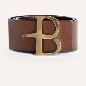 Ballantyne cintura alta in pelle cuoio