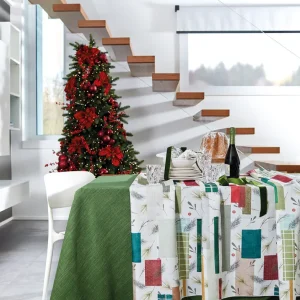 Tovaglia Antimacchia Nastrini Natalizi - Maison Sucree